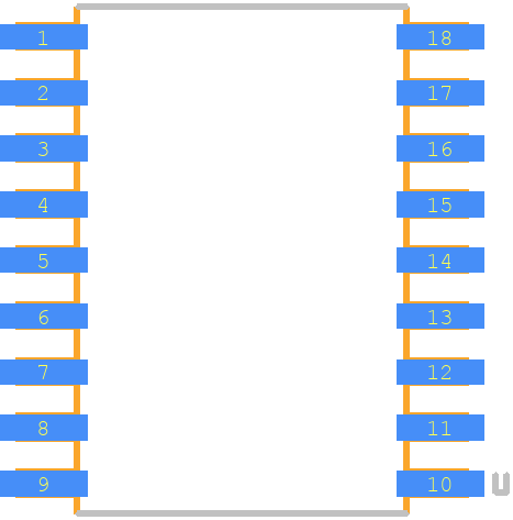 MCP2140-I/SO - Microchip PCB footprint - Other - Other - SOIC127P1030X265-18N