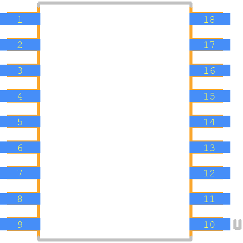 PIC16CE625-20/SO - Microchip PCB footprint - Other - Other - SOIC127P1034X264-18N