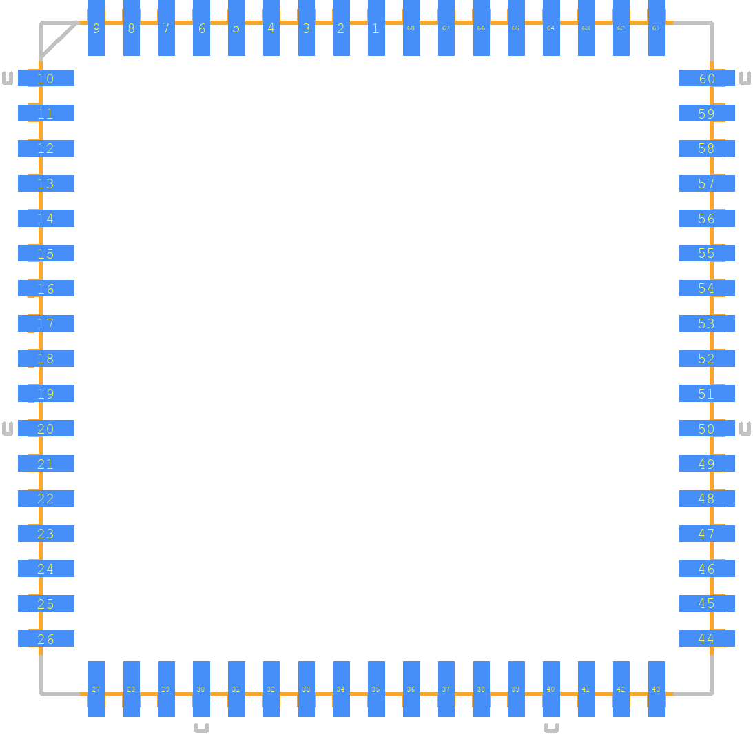 PIC16LC923-04I/L - Microchip PCB footprint - Other - Other - PLCC127P2514X2514X469-68N