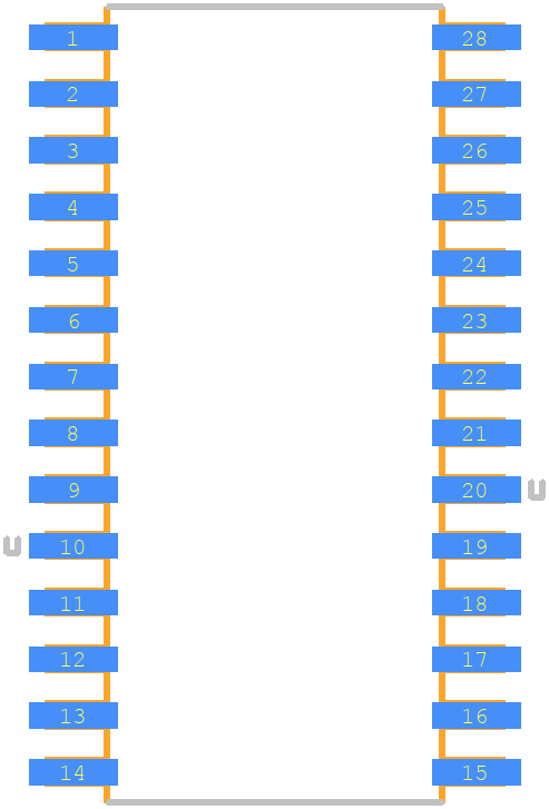 PIC18F2515-I/SO - Microchip PCB footprint - Other - Other - SOIC127P1030X265-28N