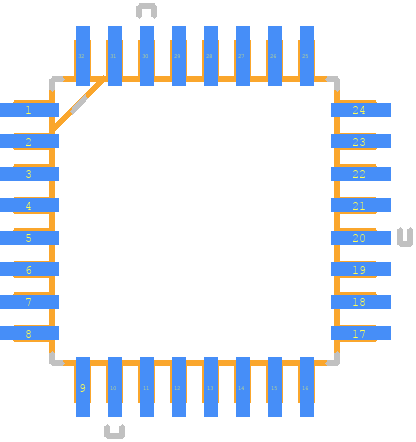 ADC12010CIVY - Texas Instruments PCB footprint - Other - Other - QFP80P900X900X160-32N