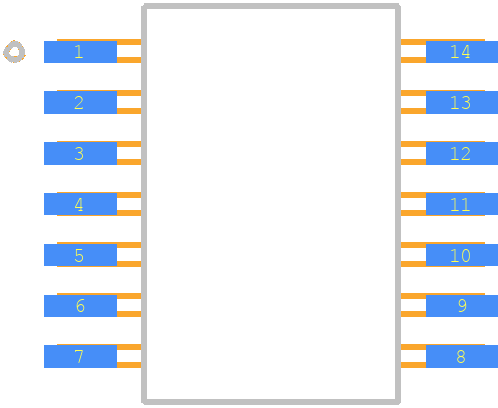 LM139AWGRQMLV - Texas Instruments PCB footprint - Other - Other - SOIC127P1041X233-14N