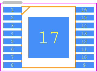 LM20136MH - Texas Instruments PCB footprint - Small Outline Packages - Small Outline Packages - PWP0016A-1