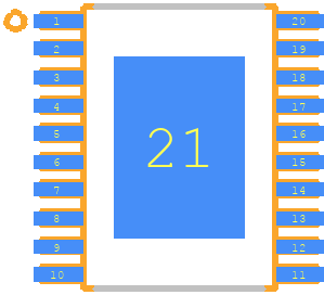 LM20323MH - Texas Instruments PCB footprint - Small Outline Packages - Small Outline Packages - LM20323MH