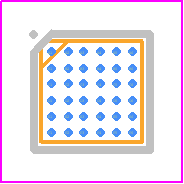 ICE40LP384-CM36AMN - Lattice Semiconductor PCB footprint - BGA - BGA - 36-Ball ucBGA