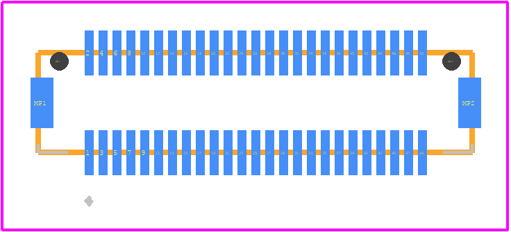 DF12(3.0)-50DS-0.5V(86) - Hirose PCB footprint - Other - Other - DF12(3.0)-50DS-0.5V(86)-1