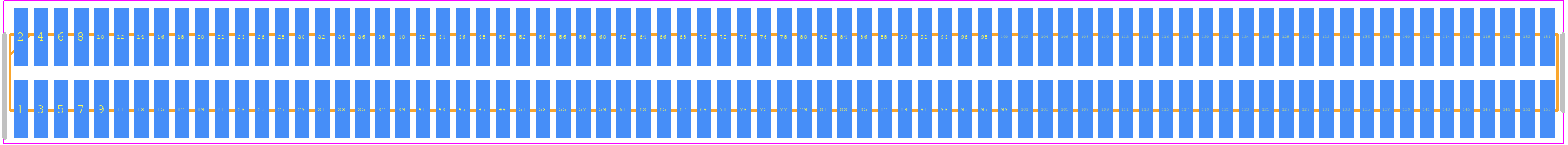 FTE-177-01-G-DV - SAMTEC PCB footprint - Header, Unshrouded - Straight SMD Pin - Header, Unshrouded - Straight SMD Pin - FTE-177-01-G-DV