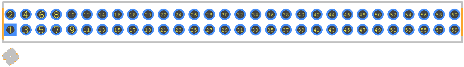 FTS-130-02-F-D-P - SAMTEC PCB footprint - Other - Other - SAMTEC_FTS-130-02-F-D-P
