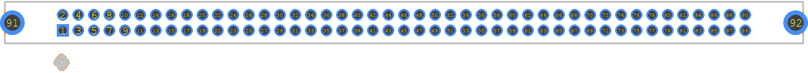 FTS-145-02-L-D-SA - SAMTEC PCB footprint - Other - Other - SAMTEC_FTS-145-02-L-D-SA