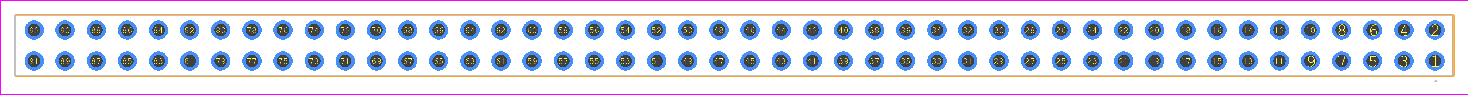 SSQ-146-01-G-D - SAMTEC PCB footprint - Other - Other - SSQ-146-XX-YYY-D