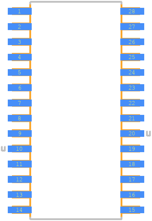 DS1501YZ+ - Analog Devices PCB footprint - Other - Other - SOIC127P1032X265-28N