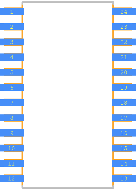 DS17885SN-3+ - Analog Devices PCB footprint - Other - Other - SOIC127P1032X265-24N
