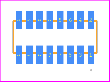 MLE-108-01-G-DV - SAMTEC PCB footprint - Other - Other - MLE-108-01-G-DV