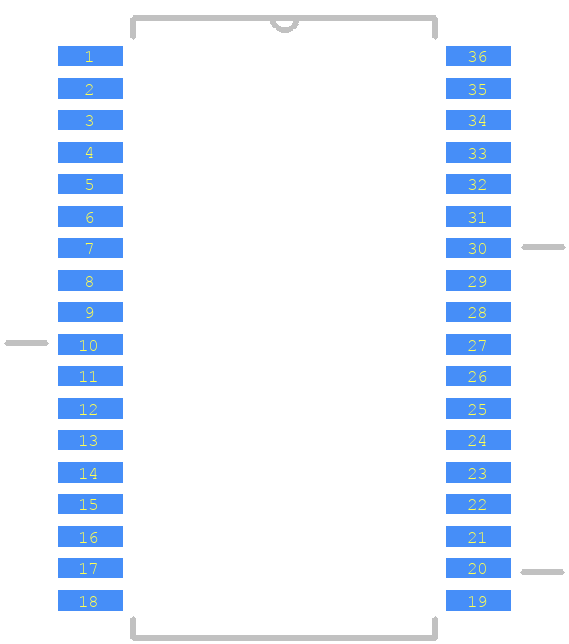 MAX115CAX+ - Analog Devices PCB footprint - Small Outline Packages - Small Outline Packages - 36ssop