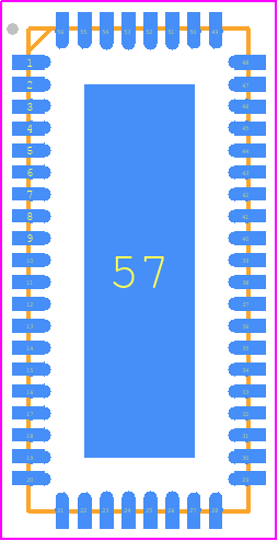 MAX4937CTN+ - Analog Devices PCB footprint - Quad Flat No-Lead - Quad Flat No-Lead - qfn56