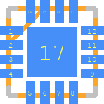 MAX5974BETE+ - Analog Devices PCB footprint - Other - Other - QFN50P300X300X80-17N