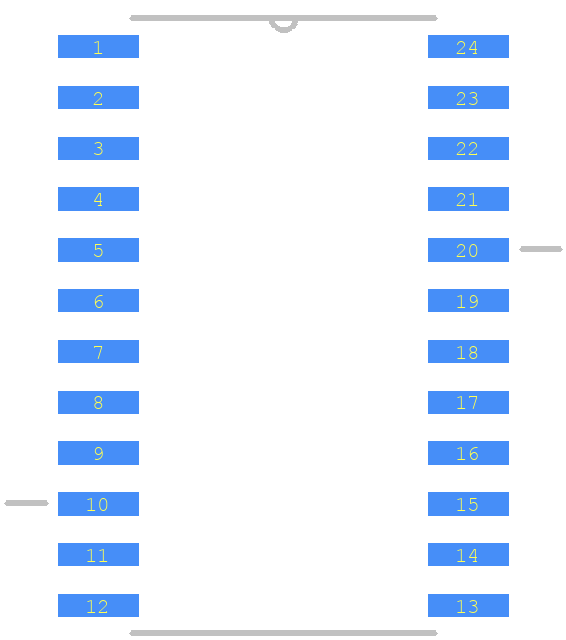 CAT9532WI - onsemi PCB footprint - Other - Other - SOIC127P1031X265-24N
