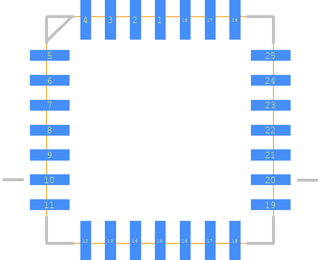 MC100E111FNG - onsemi PCB footprint - Other - Other - PLCC127P1244X1244X457-28N