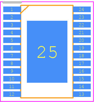 STP16DPPS05XTTR - STMicroelectronics PCB footprint - Small Outline Packages - Small Outline Packages - TSSOP24