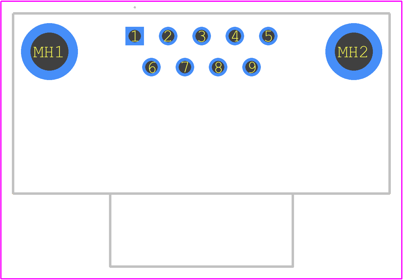 09661626811 - HARTING PCB footprint - Other - Other - 09661626811-1