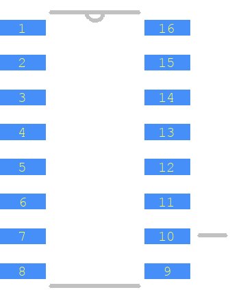 DG211BDY-T1 - Vishay PCB footprint - Other - Other - SOIC127P600X175-16N