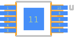 TPS40009DGQ - Texas Instruments PCB footprint - Small Outline Packages - Small Outline Packages - DGQ0010D