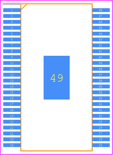 TPS65231A2DCA - Texas Instruments PCB footprint - Small Outline Packages - Small Outline Packages - DCA (R-PDSO-G48)_2025