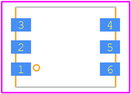 760301108 - Würth Elektronik PCB footprint - Other - Other - WE_EP5_SMD_6PIN20
