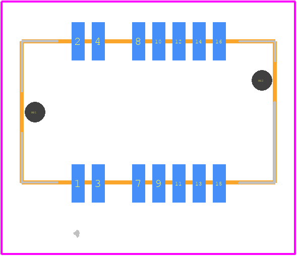 MEC1-108-02-F-D-A - SAMTEC PCB footprint - Other - Other - MEC1-108-02-F-D-A-1