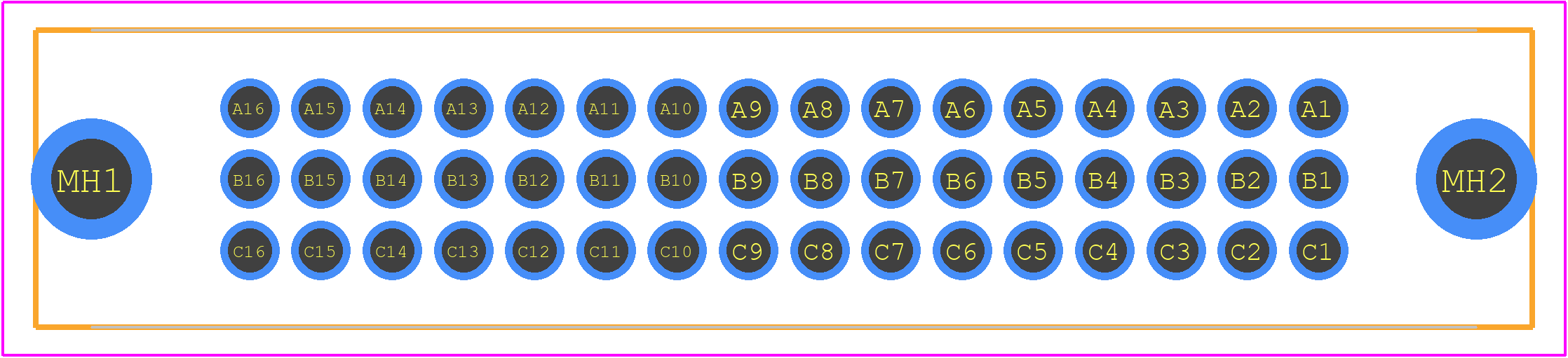5535034-4 - TE Connectivity PCB footprint - Other - Other - 5535034-4-1