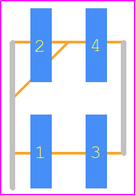 M22-5320205R - Harwin PCB footprint - Header, Unshrouded - Straight SMD Pin - Header, Unshrouded - Straight SMD Pin - M22-5320205R