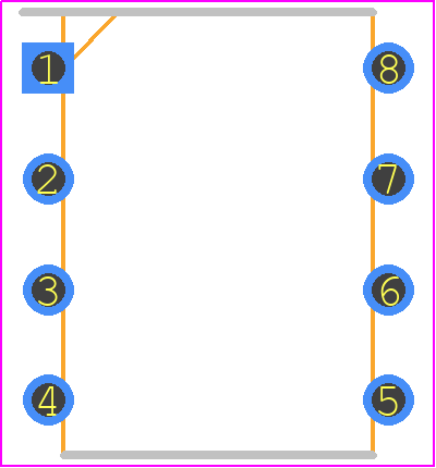 ATTINY85-20PU - Microchip PCB footprint - Dual-In-Line Packages - Dual-In-Line Packages - MCP6541-I/P PDIP