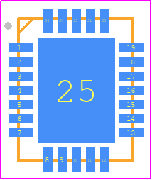 LMH0346SQE/NOPB - Texas Instruments PCB footprint - Quad Flat No-Lead - Quad Flat No-Lead - NHZ0024B_2021