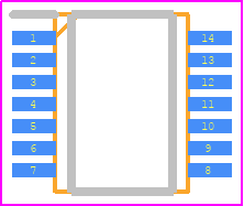 TC74VHC132FK - Toshiba PCB footprint - Small Outline Packages - Small Outline Packages - VSSOP14-P-0030-0.50*/