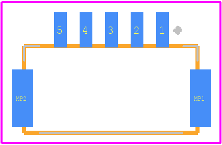 BM05B-GHS-TBT(LF)(SN)(N) - JST (JAPAN SOLDERLESS TERMINALS) PCB footprint - Other - Other - BM05B-GHS-TBT(LF)(SN)(N)-2