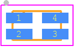 TLP3431(TP,F - Toshiba PCB footprint - Small Outline No-lead - Small Outline No-lead - VSON4