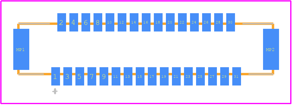 DF9B-31P-1V(69) - Hirose PCB footprint - Other - Other - DF9B-31P-1V(69)-2