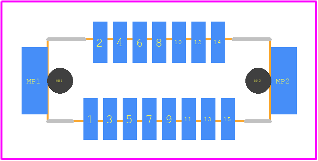 DF9-15S-1V(32) - Hirose PCB footprint - Other - Other - DF9-15S-1V(32)-2