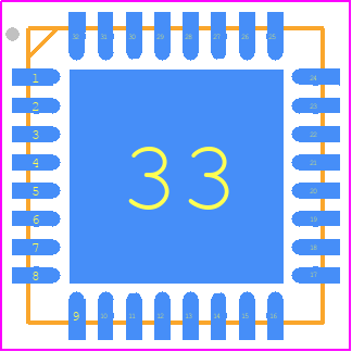 AS5215OM-HMFM - ams OSRAM PCB footprint - Quad Flat No-Lead - Quad Flat No-Lead - 32-pin QFN (7x7mm)+