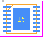 MAX13342EETD+ - Analog Devices PCB footprint - Small Outline No-lead - Small Outline No-lead - T1433+2_
