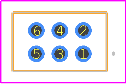 DF11-6DP-2DSA(01) - Hirose PCB footprint - Other - Other - DF11-6DP-2DSA(01)-2