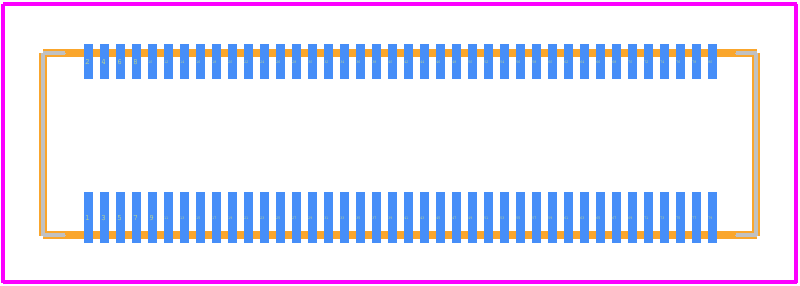 FH29B-80S-0.2SHW(99) - Hirose PCB footprint - Other - Other - FH29B-80S-0.2SHW(99)-2
