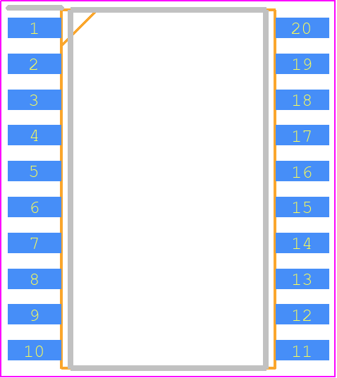 TLE7236SE - Infineon PCB footprint - Small Outline Packages - Small Outline Packages - PG-DSO-20-45/-56