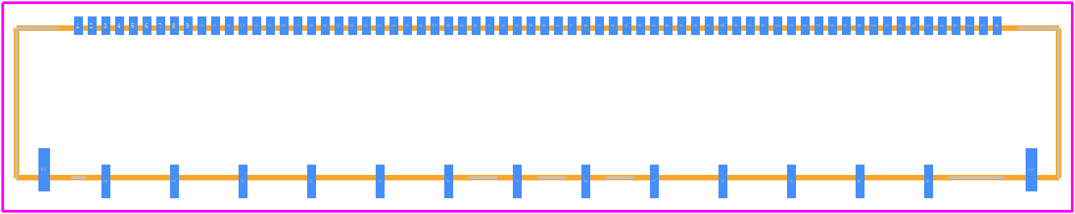 FH41-68S-0.5SH(05) - Hirose PCB footprint - Other - Other - FH41-68S-0.5SH(05)-1