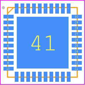 AD8123ACPZ-R7 - Analog Devices PCB footprint - Quad Flat No-Lead - Quad Flat No-Lead - CP-40-10_2022