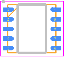 TPS54561QDPRRQ1 - Texas Instruments PCB footprint - Small Outline No-lead - Small Outline No-lead - LM5113QDPRRQ1-1