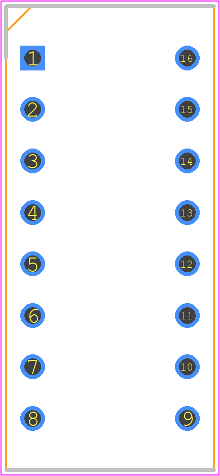 LTC-2721JD - Lite-On PCB footprint - Dual-In-Line Sockets - Dual-In-Line Sockets - LTC-2721G