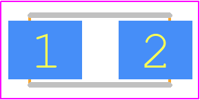 PWR2010W5R00JE - Bourns PCB footprint - Resistor Moulded - Resistor Moulded - PWR2010