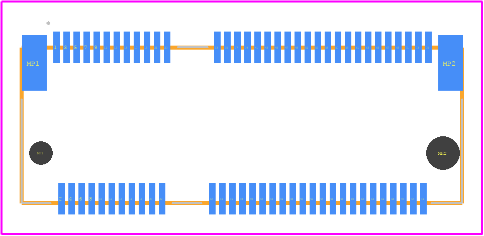 2199119-4 - TE Connectivity PCB footprint - Other - Other - 2199119-4-2