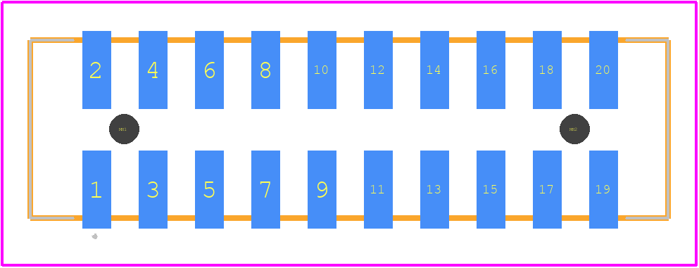 0878322020 - Molex PCB footprint - Other - Other - 0878322020-3